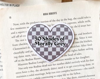 Morally Grey Kindle Sticker | Bookish Stickers | Reader Accessories  | Dark Book Stickers | Dark Romance Stickers | Bookish Merch | Smut
