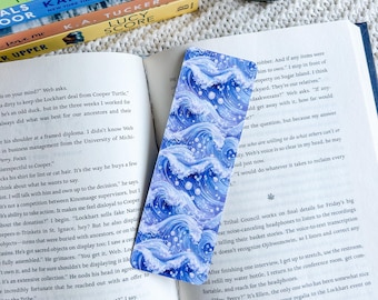 Ocean Bookmark | Summer Bookmarks | Coastal Bookmarks | Sea Bookmarks | Blue Bookmark | Beach Reader Accessories | Bookish Merch | Reading
