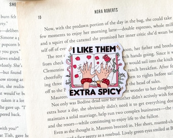 Extra Spicy Book Sticker | Bookish Stickers |  Kindle Stickers | Smutty Book Lover | Dark Romance Stickers | Bookish Merch | Ereader sticker