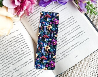 Lesezeichen Lesezeichen | Lesezeichen Zauberwald | Cottagecore Lesezeichen | Zaubergoth | Romantik | Bücherwurm Merch | Nachtgarten