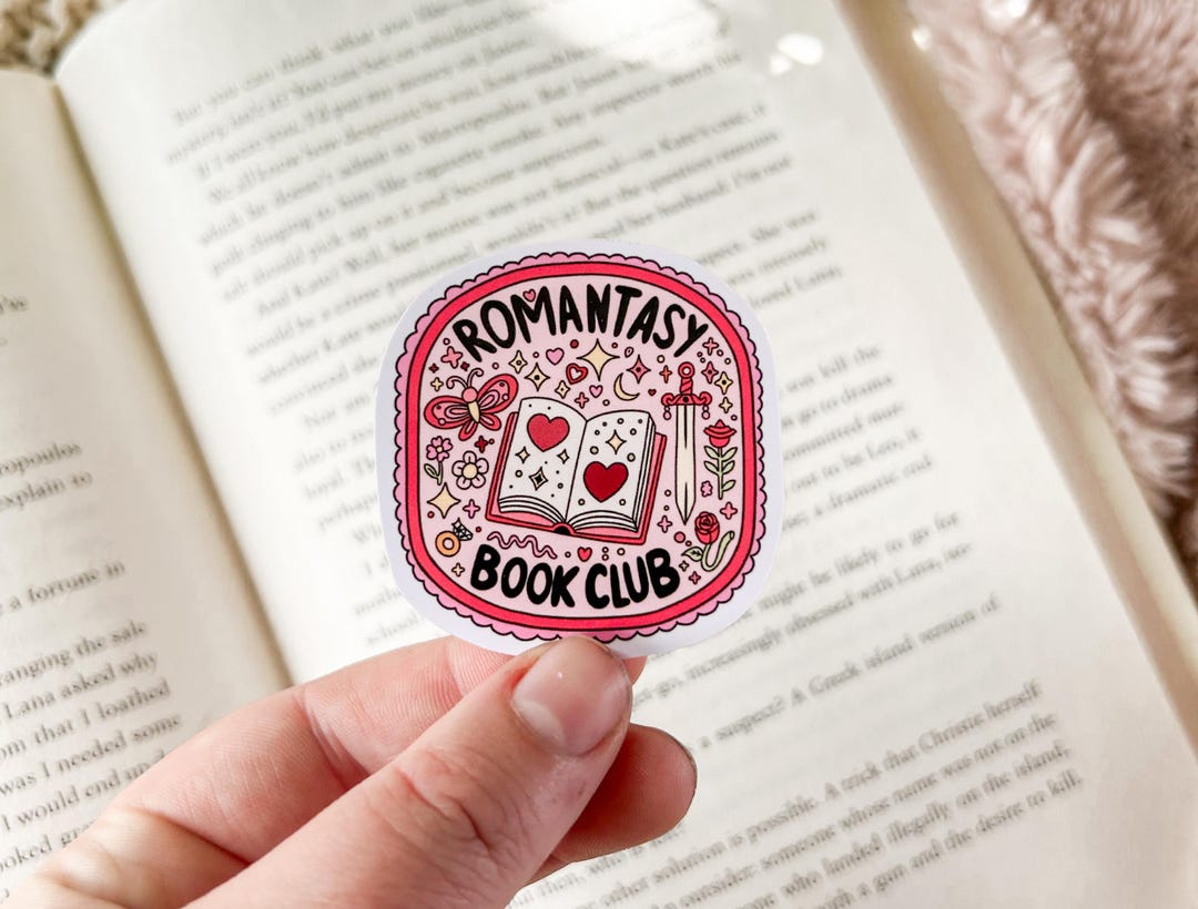 Magical Romantasy Book Club Sticker | Kindle Stickers | Fantasy Romance ...