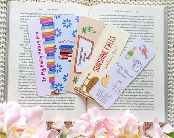 Emily Henry Bookmark Set or Individual | People We Meet On Vacation | Romance Bookmark | Bookish Merch | Book Lovers | Book Girlie | Booktok