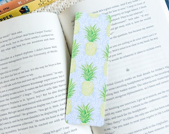 Pineapple Bookmark | Preppy Bookmarks | Fruit Bookmark | Summer Bookmarks | Tropical Bookmarks | Bookish Merch | Cute Book | Beach Bookmark