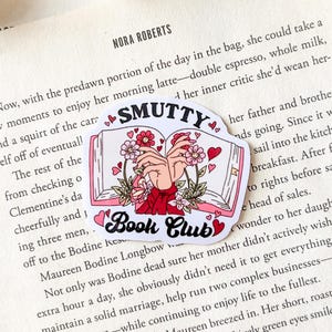 Smutty Book Club Sticker | Bookish Stickers | Smut Reader | Spicy Kindle Stickers | Book Lover Gift | Dark Romance | Bookish Merch | Ereader