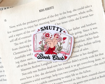 Smutty Book Club Sticker | Bookish Stickers | Smut Reader | Spicy Kindle Stickers | Book Lover Gift | Dark Romance | Bookish Merch | Ereader
