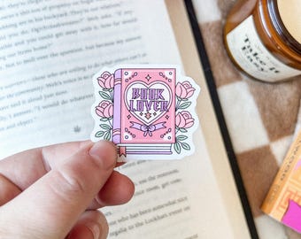 Coquette Book Lover | Bookish Stickers | Pink Kindle Stickers | Romance Reader | Romance Book Stickers | Girly Aesthetic | Bookish Merch