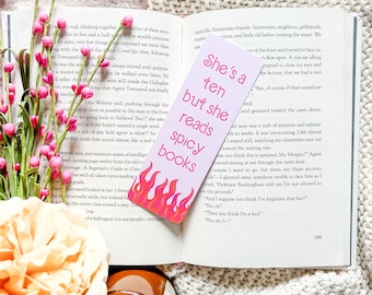 She's a 10 but - Spicy Books Bookmark | Spicy Romance Bookmark | Romance Reader | Bookish | Romance Bookmark | Smut Bookmark | Bookish Gifts