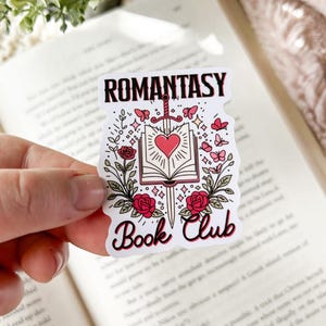 Sword Romantasy Book Club Sticker | Kindle Stickers | Romantasy Planner Stickers | Bookish Merch | Bookworm Gift | Booktok Merch | Fantasy