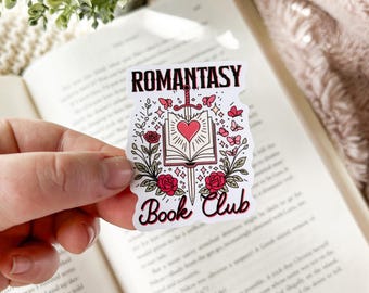 Sword Romantasy Book Club Sticker | Kindle Stickers | Romantasy Planner Stickers | Bookish Merch | Bookworm Gift | Booktok Merch | Fantasy