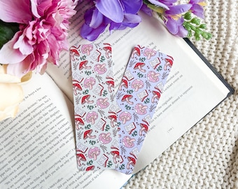 Storybook Mushroom Bookmark Set or Individual | Mushroom Book Lover | Bookish Merch | Enchanted Forest | Cottagecore Bookmark | Romantasy