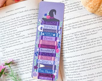 Halloween Book Stack Bookmark | Halloween Bookmark | Spooky Bookmark | Bookish Merch | BookStack