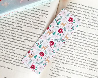 Reindeer Bookmark | Christmas Bookmark | Bookish Gifts | Cute Bookmarks with Tassel | Trendy Reading | Festive Cosy Season | Rudolph