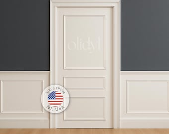 Peel and Stick Door Molding Kit: 3-Tier Wainscoting, DIY Door Upgrade
