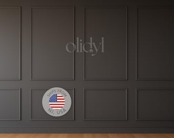 Pre-Cut Wall Molding Kit: Peel & Stick Wainscoting Panel - DIY Home Decor