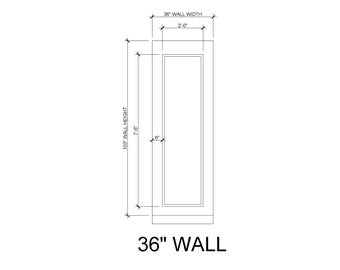 Self-Adhering Wall Molding Kit - Custom for Kelly T - Accent Wall Trim - Wainscoting - 3 Panel Design