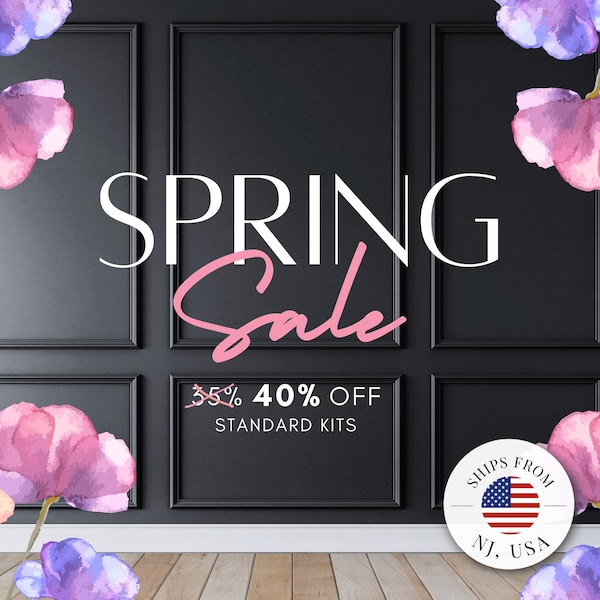 3-Panel Peel and Stick Wainscoting Kit: DIY Wall Molding Panels