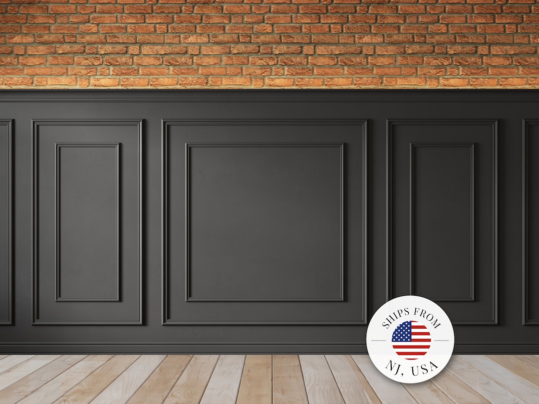 Selfadhering Precut Wainscoting Kit Accent Wall Molding Double Frame