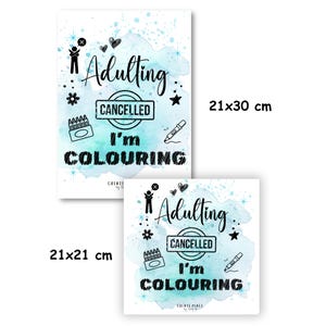 Laminated Colouring Book Page Protectors - A4 & Square, Fun Designs