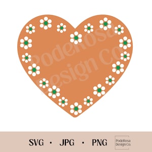 Hart van Clay SVG, PNG, JPG, Instant Download, Mexicaans, Jarro De Barro, Clay Heart, Traditionele Mexicaanse Print, Latina, Sublimatie, Cricut