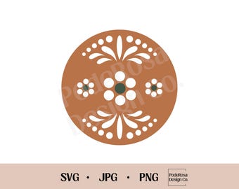 Circle Talavera Dots SVG, PNG, JPG, Clay svg, Talavera, Olla, Barro, Otomi, Mexican svg, Latina svg, Circulo, Traditional, Print , Frijolera