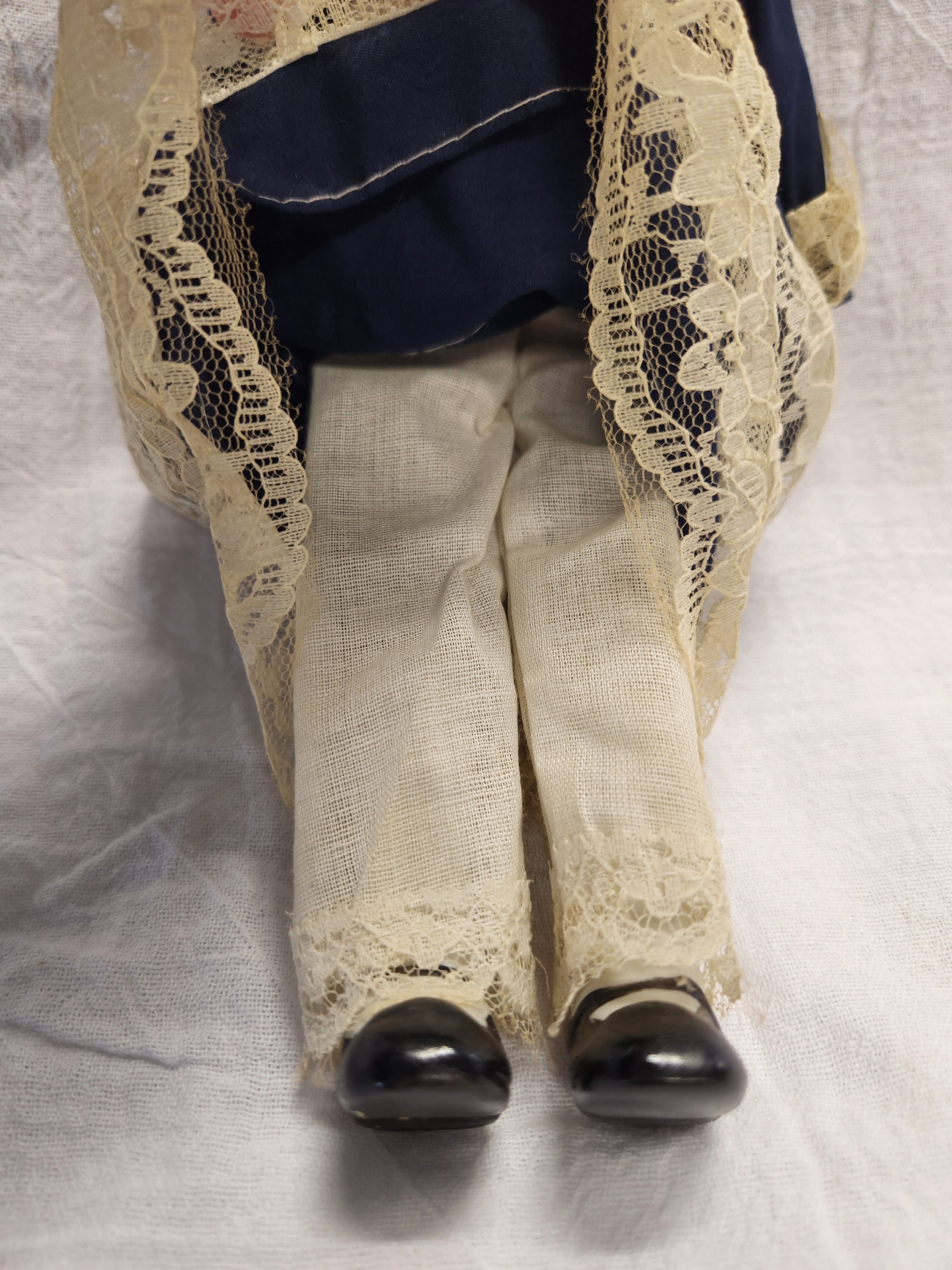 Antique Ceramic Doll Bisque German Made Vintage 1800s Cotton Etsy