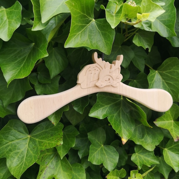 BABY HANGERS, DRESS Hanger, Animal Deer Children Clothes Decorative Wooden Hanger, Children Room Décor, New Baby Gift