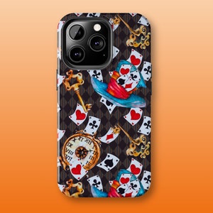Funda inspirada en Alicia en el país de las maravillas - iPhone 16 15 14 13 12 - Sombrerero loco