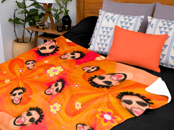 Bad bunny throw blanket shop