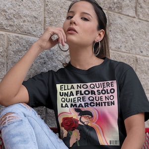 Andrea Shirt - Valentine Shirt - UVST - Ella No Quiere Una Flor - Bad - Bunny - Benito
