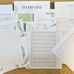 To Do List and Brain Dump Printables