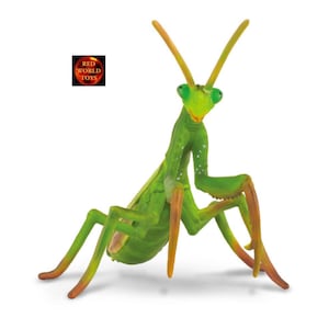 Praying Mantis Plastic Toy Model Figure for Diorama Vivarium or Cake Topper