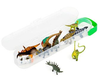 Tube Box of 10 Mini Dinosaur Toy Model Figures Cake Toppers A1101