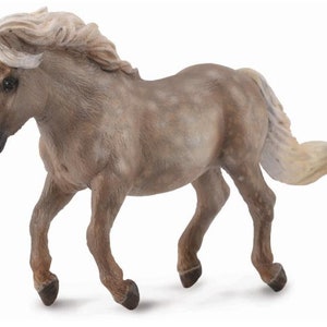 Model Shetland Pony Horse Plastic Toy Figure for Crafts, Cakes or Dioramas