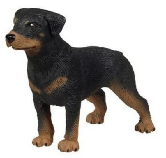 Rottweiler Dog Plastic Toy Model Figure Cake Topper Decoration - Etsy