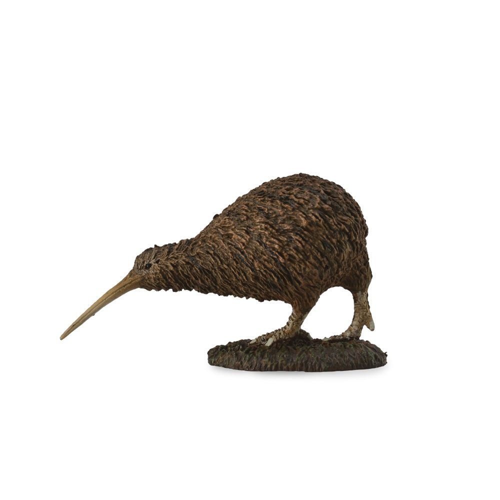 Model Kiwi New Zealand Bird Plastic Toy Figure for Cake Topper or