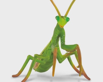 Praying Mantis Plastic Toy Model Figure for Diorama Vivarium or Cake Topper