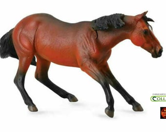 American Quarter Horse plastic speelgoedmodelfiguren voor taarttoppers of ruiterdiorama-displays