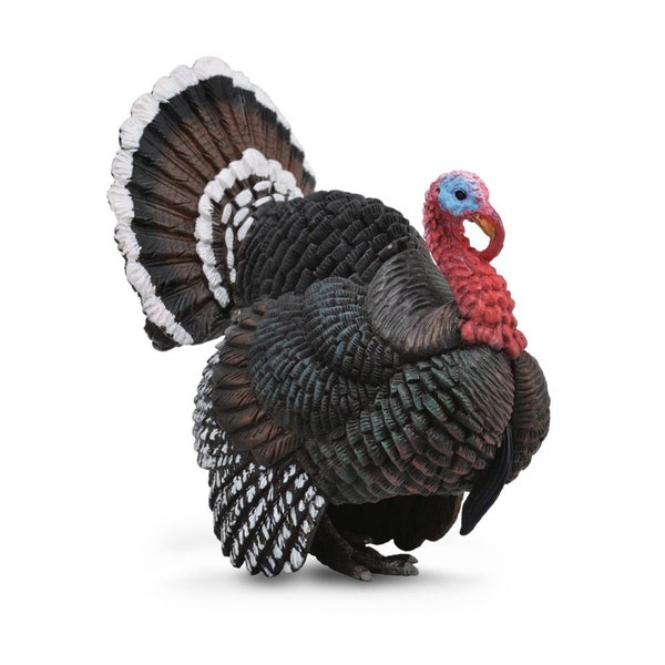 Bronze Turkey Bird Plastic Toy Model Figure for Cake Topper or Diorama 88762