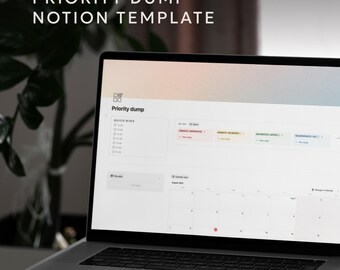 Szablon macierzy Eisenhowera | Planer priorytetów do zarządzania produktywnością i zadaniami | Organizator cyfrowy