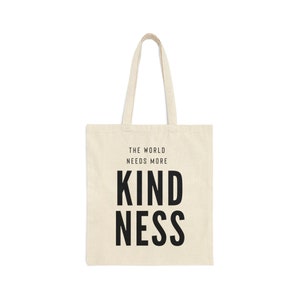 Kindness Cotton Canvas Tote Bag | Be Kind Eco Friendly Tote Bag