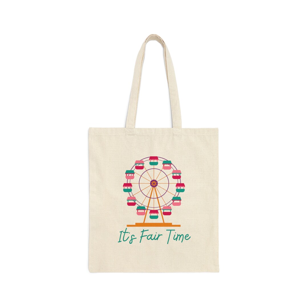 Cotton Canvas Fair Tote Bag State Fair Bag County Fair Etsy