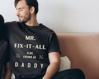 Comfort Colors Mr.Fix It All T-shirt, Happy Father's Day, Gift For Dad, Gift For Him, Fathers and Daughters, Gift for Dad, Daddy's Girl