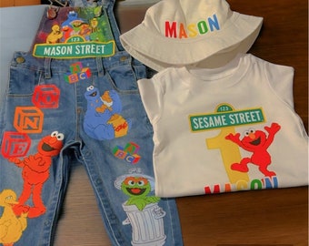 Sesame Street overall set , ANY THEME
