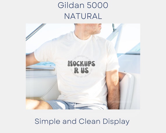 gildan cream t shirt