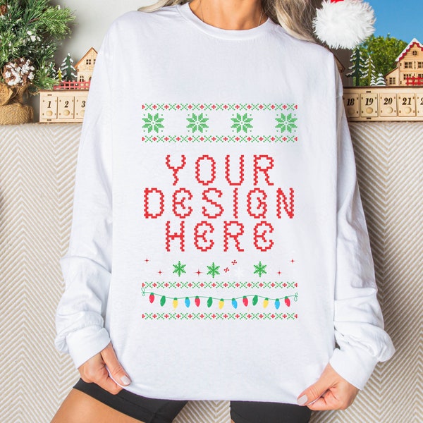Ugly Sweater Mockup - Etsy