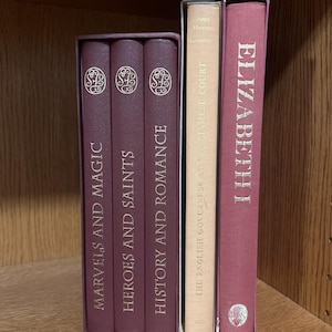 Konvolut von 3 Geschichtsbüchern Folio Society 2000 neu illustriert Elizabeth 1, Britische Geschichte