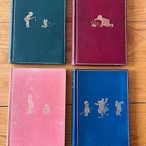 vintage set 4 books of Winne The Pooh by A.A.Mine 1924-28