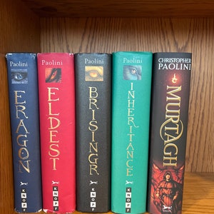 Eldest, Eragon, Brisingr, Inheritance, Murtagh (Inheritance Cycle) by Christopher Paolini 1st edition full set SIGNED