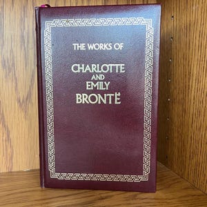 Wuthering Heights by Emily Bronte / Jane Eyre by Charlotte Brontë lether ed in one book