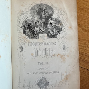 The thousand and one Nights or Arabian nights by Edward Lane Illustrated in 1865 London